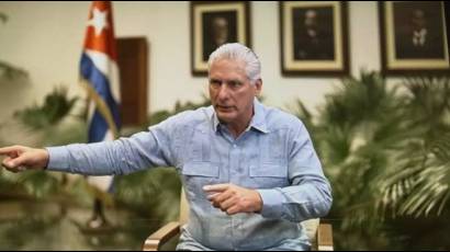 El presidente de Cuba, Miguel Díaz-Canel, el 3 de junio de 2026, en La Habana