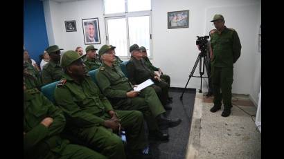 Este viernes en la mañana el Presidente del Consejo de Defensa Nacional, Miguel Díaz-Canel Bermúdez, visitó la Zona de Defensa El Canal en el municipio capitalino del Cerro.