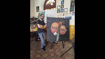 He reproducido las creaciones de los niños, mezclando sus mundos con el mío, nos dice Sancho.