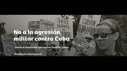 Un manifiesto y la firma de intelectuales y artistas del mundo a favor de Cuba