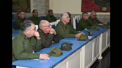 El Presidente del Consejo de Defensa Nacional, Miguel Díaz-Canel Bermúdez, visitó la Zona de Defensa Latinoamericano