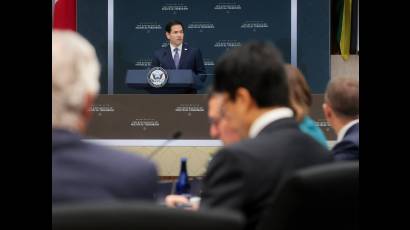 Discurso inaugural de la cumbre convocada por el jefe del Departamento de Estado estadounidense, Marco Rubio.