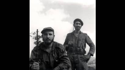 Fidel Castro y Juan Almeida Bosque.
