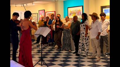 La expo Ritmo y color, arte de Cuba rinde homenaje a la Uneac.