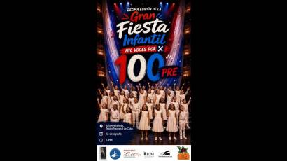 10ma. Edición de la gran fiesta infantil Mil Voces X 100pre