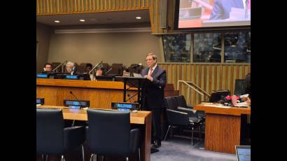 El bloqueo, denuncia reiterada ante el plenario de la ONU