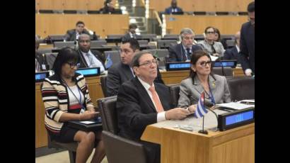 Bruno Rodríguez Parrilla intervino en cita ministerial del bloque en el contexto de las sesiones de la Asamblea General de la ONU.