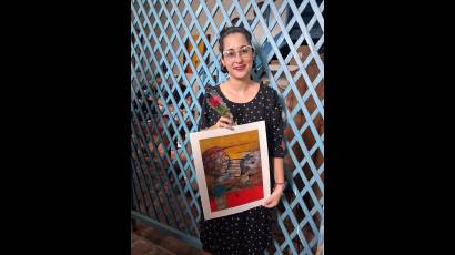Yeilén leyó el poema ganador y dialogó con el auditorio