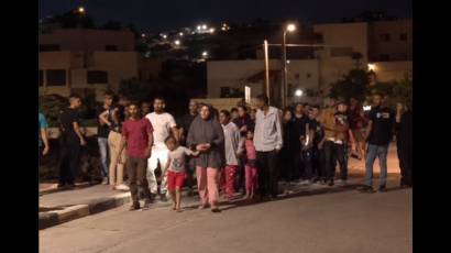 Familias enteras fueron obligadas a evacuar en Hebrón.
