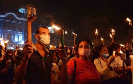 Marcha de las Antorchas en Camagüey