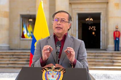 El presidente de Colombia, Gustavo Petro