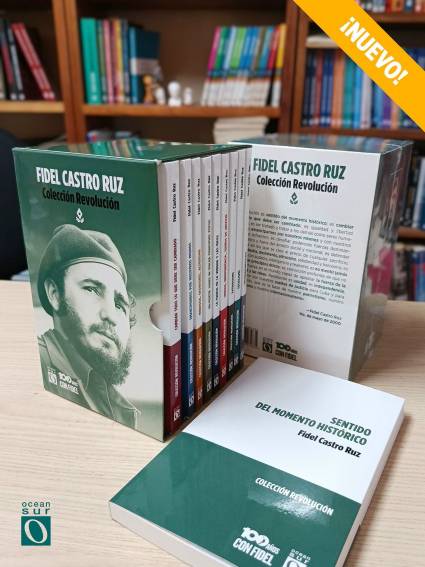 La obra Colección Revolución analiza en diez tomos las ideas puntuales del concepto de Revolución, pronunciado por Fidel el 1ro. de mayo de 2000.