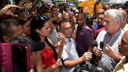 El Presidente cubano Miguel Díaz-Canel Bermúdez