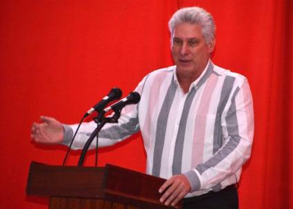 Presidente cubano Miguel Díaz-Canel Bermúdez