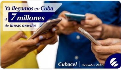 Cuba llega a 7️ millones de líneas móviles