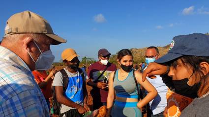 Visita de Jorge Luis Tapia Fonseca a la Isla de la Juventud