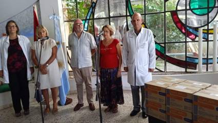 Fueron entregados donativos al hospital Faustino Pérez de Matanzas