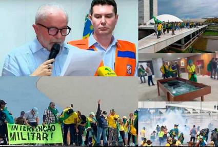 Decreta Lula intervención federal en Brasilia ante invasiones de bolsonaristas a sedes de poderes.