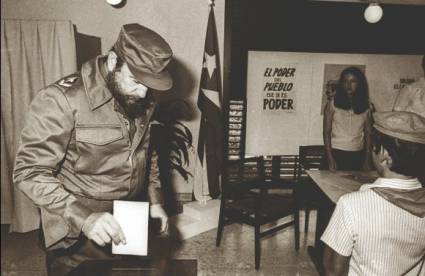 Fidel ejerció su derecho al voto