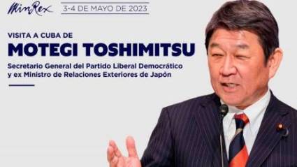 ex Ministro de Relaciones Exteriores de Japón, Sr. Motegi Toshimitsu