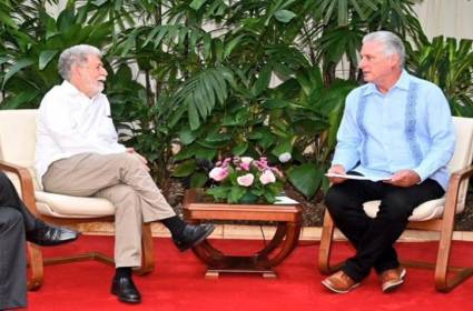 Presidente de Cuba recibió a jefe de la Asesoría Especial de Brasil