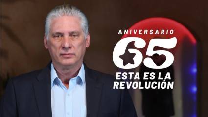 Mensaje del presidente Díaz-Canel con motivo del fin de año y el aniversario 65 de la Revolución