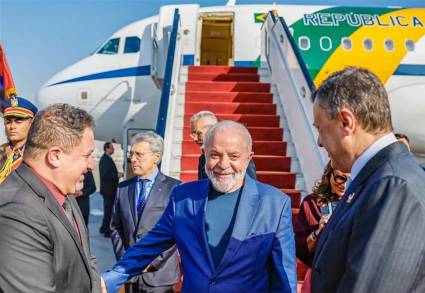 Llegada de Lula a Egipto