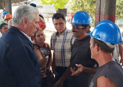 Presidente cubano visita entidades de Las Tunas