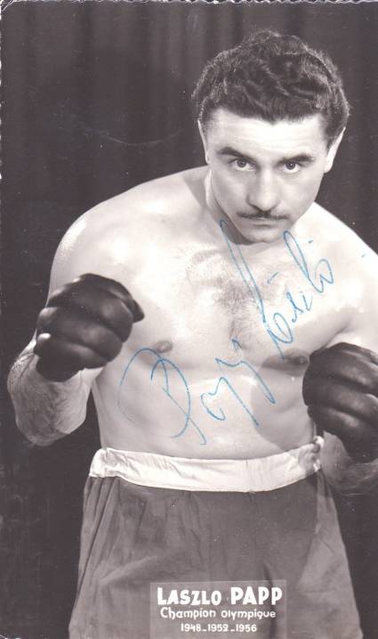 El boxeador checo Laszlo Papp