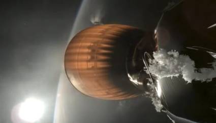 Imagen de un video proporcionado por SpaceX