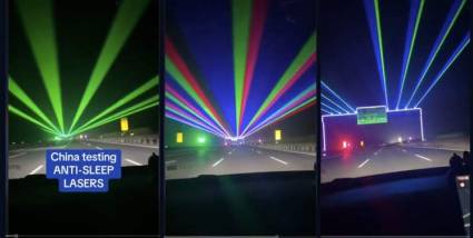 Espectáculo de luces viales en China