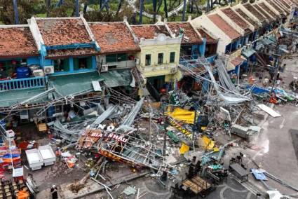 Destrozos causados por el tifón Yagi