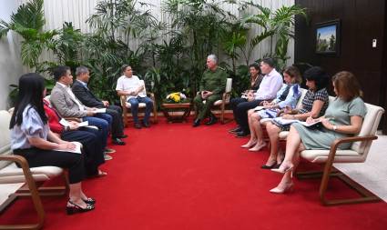 Recibió Díaz-Canel a Presidente de la Junta de Fundadores de la empresa Thai Binh