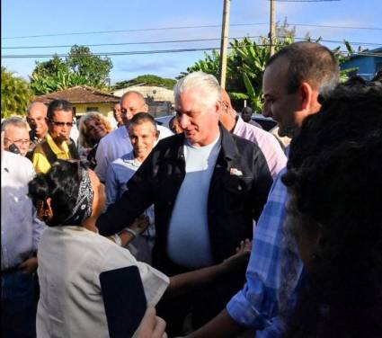 Recorrido de Miguel Díaz-Canel por Sancti Spíritus