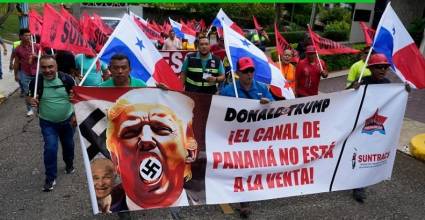 Pueblo panameño le deja claro a Trump de quién es el Canal