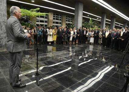 Agradece Presidente Díaz-Canel apoyo del Cuerpo Diplomático acreditado en Cuba