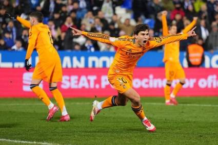 El canterano del Real Madrid Gonzalo García dio la clasificación a semifinales de la Copa del Rey al club merengue