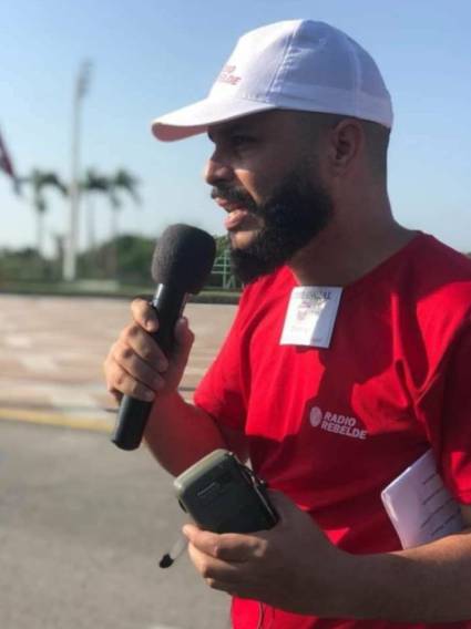 Oscar Salabarría Martínez, corresponsal de Radio Rebelde en Villa Clara