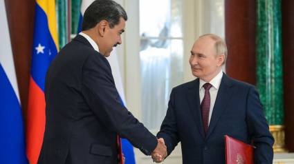 El presidente venezolano, Nicolás Maduro, y su homólogo ruso, Vladímir Putin