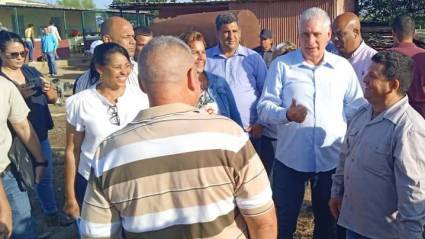 Recorrido de Miguel Díaz-Canel Bermúdez por Pinar del Río