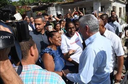 Recorrido de Miguel Díaz-Canel por La Habana