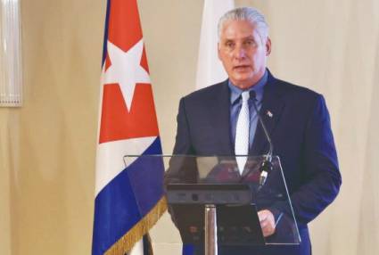 El Presidente Miguel Díaz-Canel Bermúdez encabezó el acto por los 65 años del restablecimiento de relaciones entre Cuba y Rusia