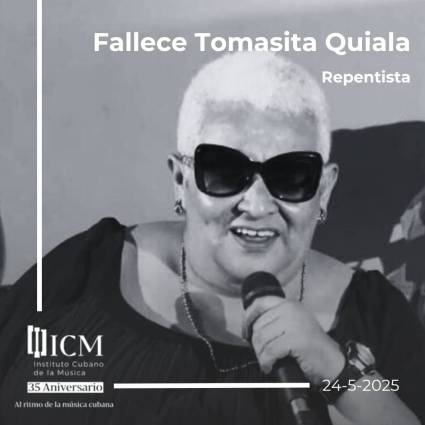 La destacada repentista cubana Juana Tomasita Quiala Rojas