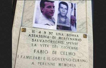 Tributan homenaje a Fabio Di Celmo, víctima del terrorismo contra Cuba