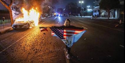 protesta en Los Angeles