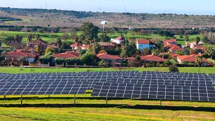 Planta fotovoltaica en la región de Badajoz