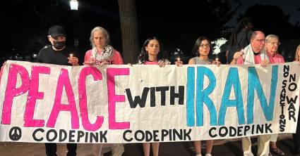 El llamado de Codepink, una de las organizaciones estadounidenses activa contra la guerra
