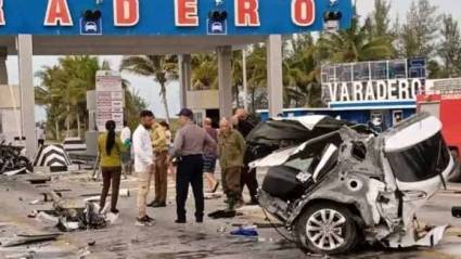 Accidente de tránsito en peaje de Varadero