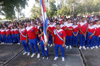 Abanderamiento de la delegación cubana a los Juegos Panamericanos Júnior de Asunción
