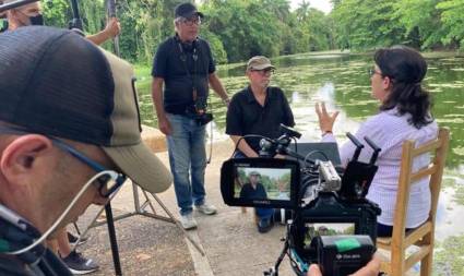 Proceso de filmación de la serie Ruta ADN Cuba